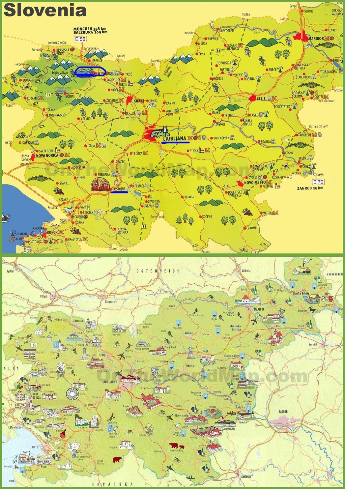 Eslovènia viatges mapa