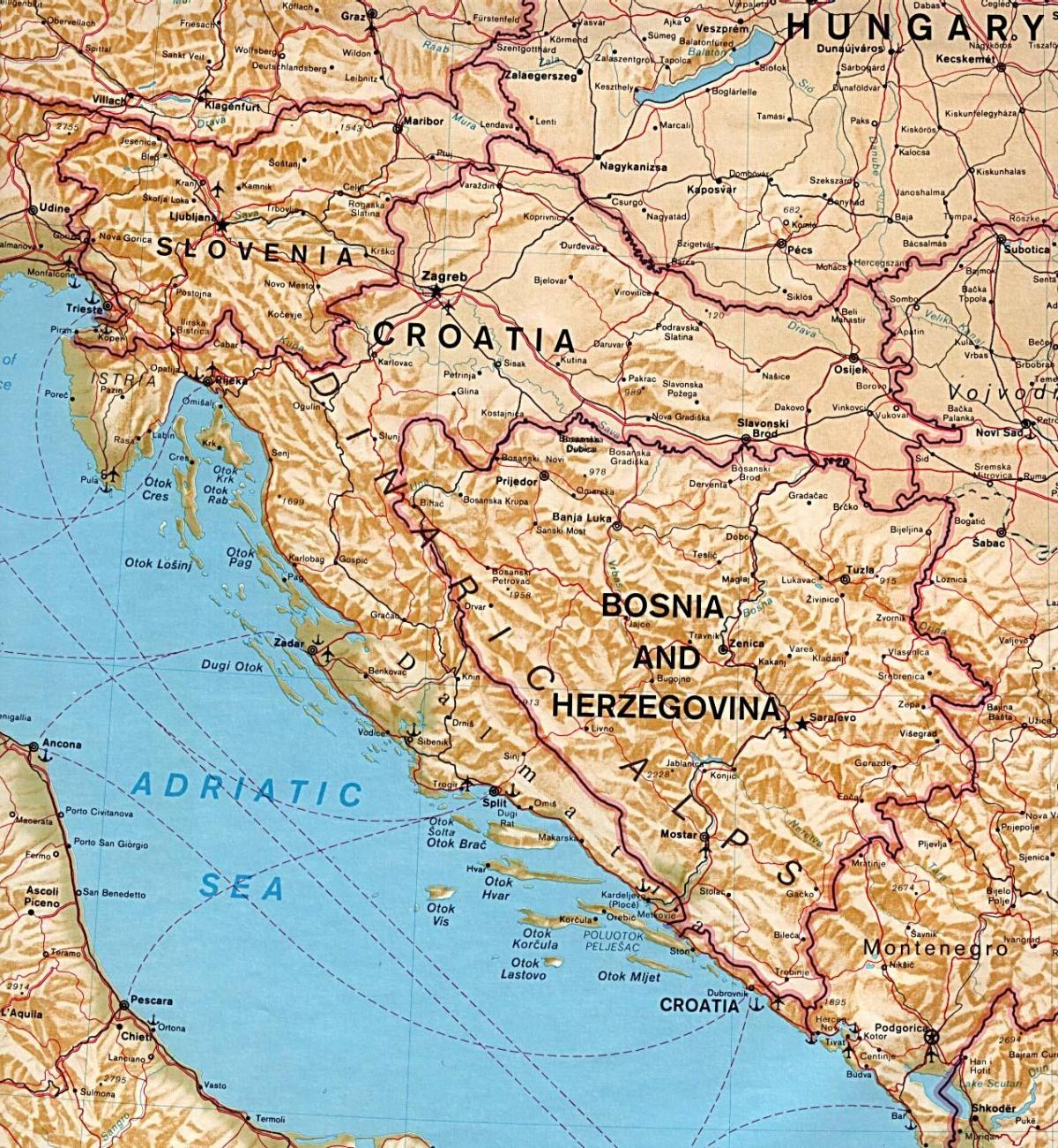 mapa mostrant Eslovènia