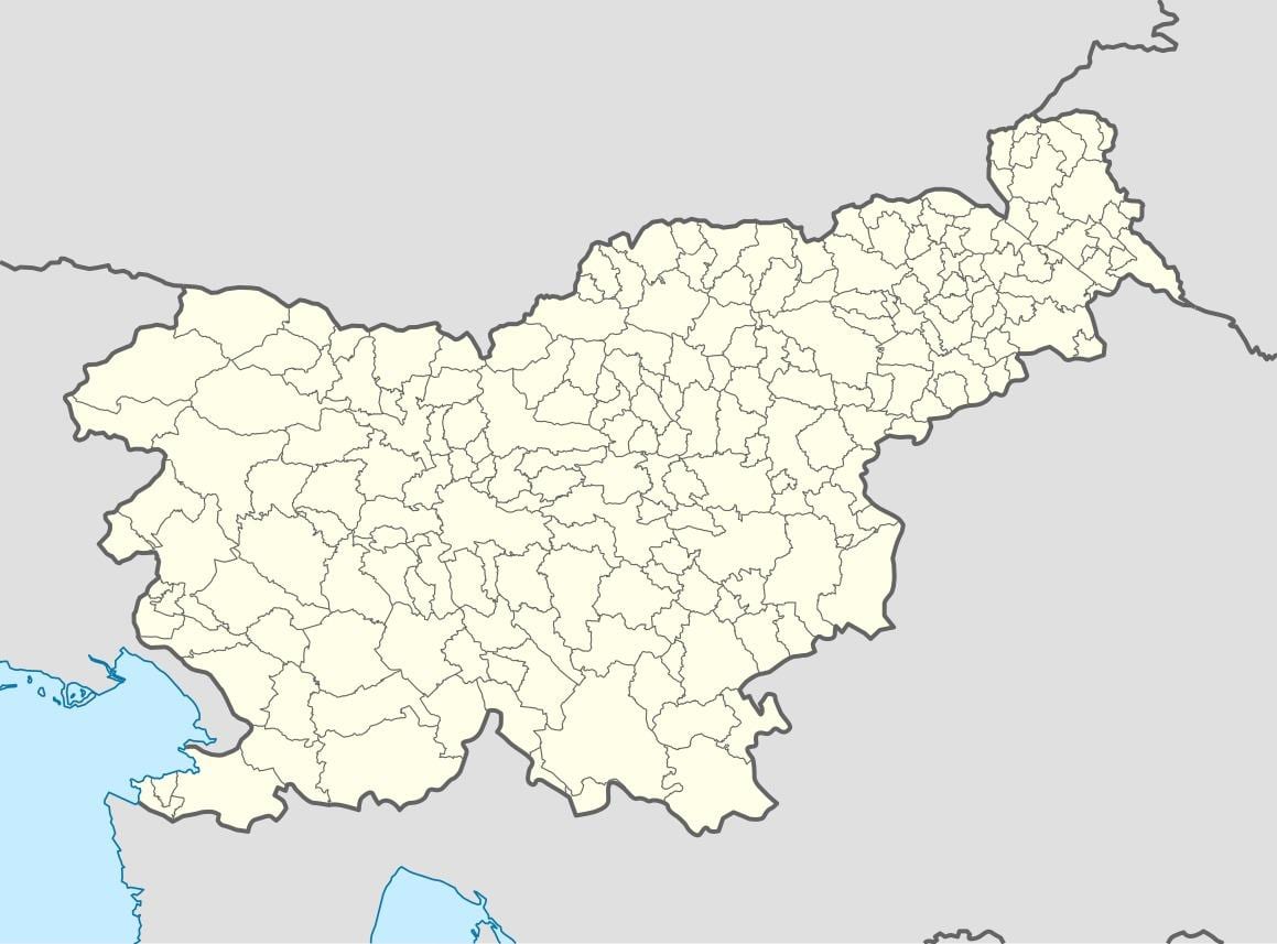 Eslovènia mapa de localització