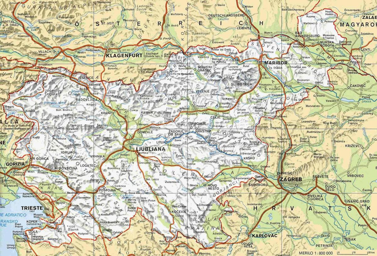 Mapa del terme Eslovènia