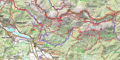 Mapa dels alps Eslovens