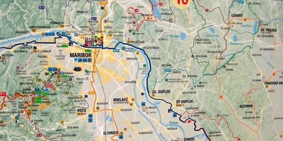 Mapa d'Eslovènia ciclisme