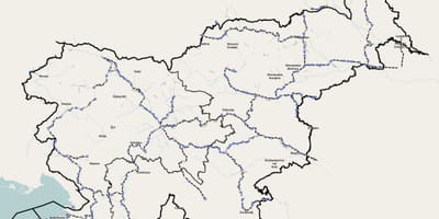 Eslovènia tren mapa