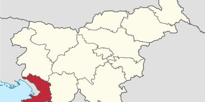 Mapa de carst Eslovènia