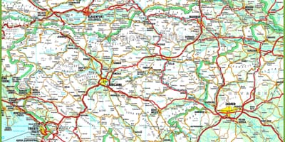 Mapa detallat Eslovènia