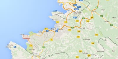 Mapa de portoroz Eslovènia